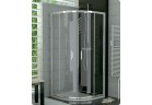 Кабина полукруглая SanSwiss Top- Line 90x90 cm, глянец, стекло прозрачное