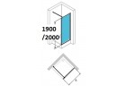 Боковая стенка Huppe Design Pure 70 cm, wys. 200 cm, хром, прозрачное z AntiPlaque