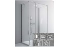 Двери для стенки Radaway Fuenta New KDJ+S 80 cm, хром, стекло прозрачное EasyClean, 384021-01-01L