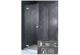 Кабина Radaway Fuenta New KDD 90x90 cm, хром, стекло прозрачное EasyClean