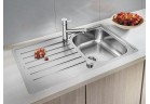 Zlewozmywak стальной Blanco LANTOS 45 S-IF Salto, wpuszczany w blat, с автоматической заглушкой, хромированная сталь