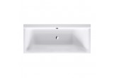 Ванна акриловая Duravit P3 Comforts 160x70 cm, наклон с левой