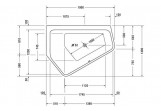 Ванна акриловая Duravit Paiova 190x140 cm угловая правая