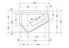 Ванна акриловая Duravit Paiova 190x140 cm угловая правая