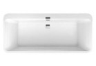 Ванна прямоугольная Villeroy&Boch Squaro Edge 12, 180x80 cm с ножками i systemem przelewowo-odpływowym, Quaryl, środek zaokrąglony, белый Alpin