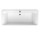 Ванна прямоугольная Villeroy&Boch Squaro Edge 12, 180x80 cm с ножками i systemem przelewowo-odpływowym, Quaryl, środek zaokrąglony, белый Alpin