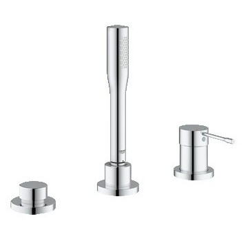 Bateria wannowa Grohe Essence stojąca, wys. 251 mm, chrom, 3-otworowa- sanitbuy.pl