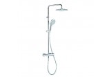 Душевой гарнитур Kludi Freshline Dual Shower System с термостатом, верхний душ 25 cm, хром