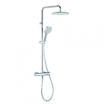 Zestaw prysznicowy Kludi Freshline Dual Shower System z termostatem, wys. 914-1233, chrom- sanitbuy.pl