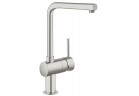Смеситель кухонный GROHE Minta 1/2" напольный, wys. 332 mm, supersteel, однорычажный