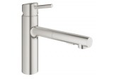 Смеситель кухонный GROHE Concetto 1/2" напольный, wys. 264 mm, supersteel, однорычажный