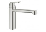 Смеситель кухонный GROHE Eurosmart Cosmopolitan 1/2" напольный, wys. 245 mm, supersteel, однорычажный