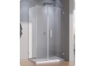 Двери одностворчатые с задней стенкой SanSwiss PUR PU31 правые, хром, szer. do 1600 mm, wys. do 2300 mm (MAX), прозрачные