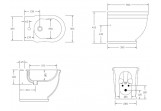 Bidet Artceram Hermitage напольный 36x55 cm, белый, HEB00101;00