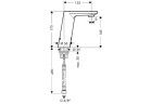Смеситель для раковины Hansgrohe Metris S автоматическая z możliwością regulacji temperatury, zasilana baterią 6V