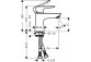 Bateria umywalkowa 1-uchwytowa Hansgrohe Talis E 80 wys. 158 mm, chrom, komplet odpływowy do bezciśnieniowych podgrzewaczy- sanitbuy.pl