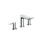 Смеситель для раковины на 3 отверстия Hansgrohe Talis E wys. 127 m, хром, комплект сливной