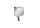 Шланговое подсоединение Hansgrohe FixFit Square bok 64 mm, хром