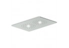 Верхний душ z podwójnym oświetleniem Zucchetti Isyshower монтаж на потолок, 370 x 240 mm, хром