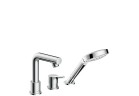 Смеситель для ванны на 3 отверстия Hansgrohe Talis S хром, montażna brzegu ванны