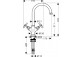 Bateria umywalkowa dwuuchwytowa 320 mm Axor Montreux- sanitbuy.pl