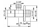 Zawór kątowy Alcaplast 1/2" x 3/8" chrom, czworokątny- sanitbuy.pl