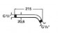 Держатель głowicy душевой Roca Stella настенные, хром, dł. 215 mm- sanitbuy.pl