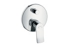 Смеситель для ванны Hansgrohe Metris E2 скрытая, Внешний элемент 2-приёмники