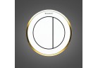 Кнопка do WC Geberit Typ 10 Sigma pneumatyczny, белый/золотой, ręczny, dwudzielny, скрытый, Sigma 8 cm