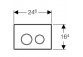 Кнопка uruchamiający do WC Geberit Sigma 20 чёрный/хром глянцевый/чёрный, 2 zakresy- sanitbuy.pl