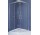 Двери раздвижные 1/4 круга Hüppe ena 2.0 typ 800 x 800, pr. 500 mm, серебристый блеск, прозрачные Anti-Plaque, 140601069322