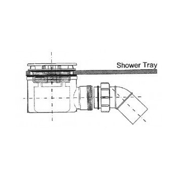 Сифон i клапан Hüppe EasyStep круглый, хром, przepływ 0,8 l/s- sanitbuy.pl