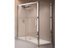 Двери для душа раздвижные Novellini Kuadra 2P 126-132 cm правые, , profil хром, стекло прозрачное