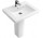 Раковина прямоугольная Villeroy & Boch 2.0 белый alpin CeramicPlus, 55 x 44 cm, центральный отверстие под смеситель