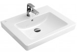 Раковина прямоугольная Villeroy & Boch 2.0 белый alpin CeramicPlus, 55 x 44 cm, для арматуры на 3 отверстия- sanitbuy.pl