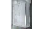 Двери для душа двойные раздвижные Novellini Kuadra 2A 126-132 cm, profil хром, стекло прозрачное