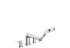 Смеситель для ванны на 4 отверстия Hansgrohe Talis E хром, dł. 196 mm, монтаж на борт ванны, el. zewnętrzny