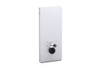 Модуль для сантехники Geberit Monolith Plus do WC wiszącego, стекло белый/алюминий, H114, крепление 18 cm