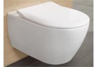 Подвесной унитаз Villeroy&Boch Subway 2.0 Combi-Pack wraz с крышкой с микролифтом cienką, bez kołnierza wewnętrznego, белая
