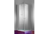 Двери Huppe Design Pure - распашные, szer. 90 cm, серебряный мат., прозрачное