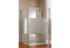 Двери для душа Huppe Design Pure складные, szer. 75 cm, wys. 190 cm, хром, стекло с плёнкой Anti-Plaque