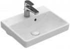 Раковина подвесная, прямоугольная Villeroy & Boch Avento белый Alpin, 45 x 37 x 15 cm, перелив, отверстие под смеситель, powłoka CeramicPlus