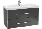 Шкафчик для раковины Villeroy & Boch Avento kryształowy серый, 76 x 52 x 44,7 cm, 2 szuflady