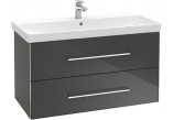 Шкафчик для раковины Villeroy & Boch Avento kryształowy серый, 96,7 x 52 x 44,7 cm, 2 szuflady- sanitbuy.pl