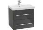 Шкафчик для раковины Villeroy & Boch Avento kryształowy серый, 56,7 x 52 x 44,7 cm, 2 szuflady