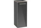 Шкафчик боковая Villeroy & Boch Avento kryształowy серый, 35 x 89,2 x 37 cm, петли с левой