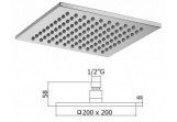 Верхний душ / sito natryskowe 200x200mm Paffoni