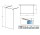 Стенка Walk-In Radaway Modo New I 130, 128x200cm, хром, стекло бесцветное