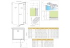 Фронт кабины Radaway Arta KDJ II 110x200cm правая стекло бесцветное Chrome+
