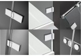 Фронт кабины Radaway Arta KDJ II 120x200cm правая стекло бесцветное Chrome+